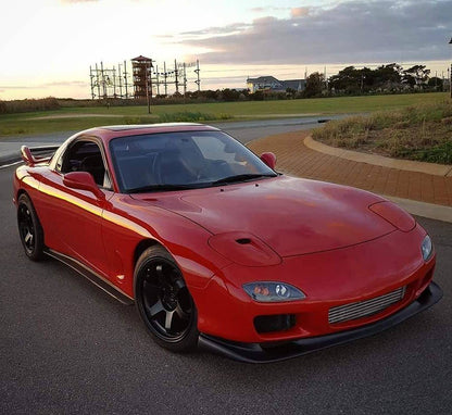 KBD - Mazda RX7 1993-1997 99 Spec Polyurethane 2 Piece Front Bumper & JDM Front Lip (37-6614)