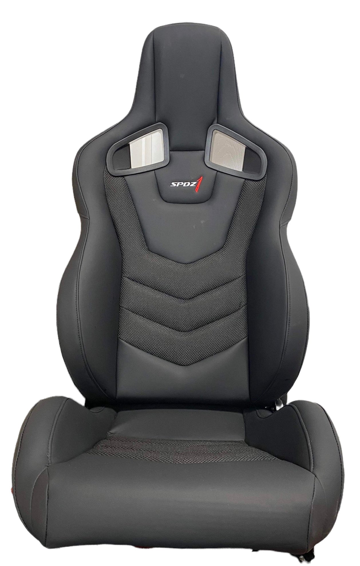 SPDZ1 Black Phantom Racing Seats Black Leather/Carbon Weave