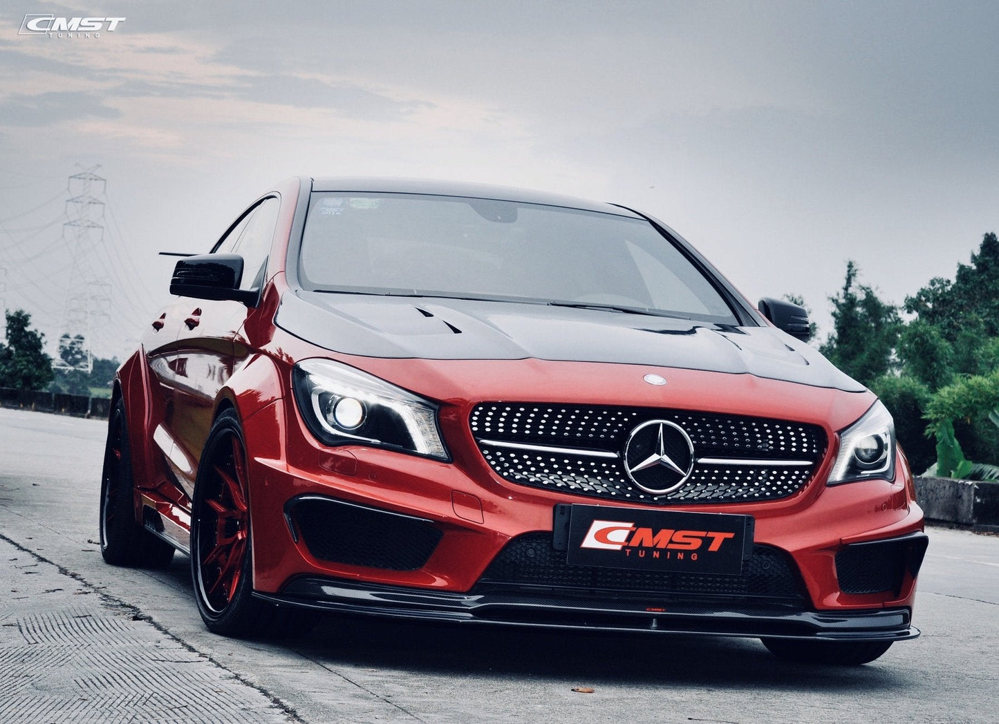 CMST Tuning  Carbon Fiber Hood Bonnet for C117 2014-2019 CLA-250 CLA-45 AMG