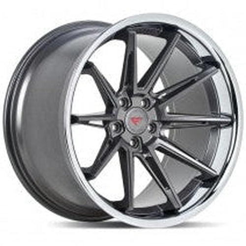 Ferrada CM2 Wheel 19x9.5 5x114 20 mm offset Matte Graphite w/ Chrome Lip