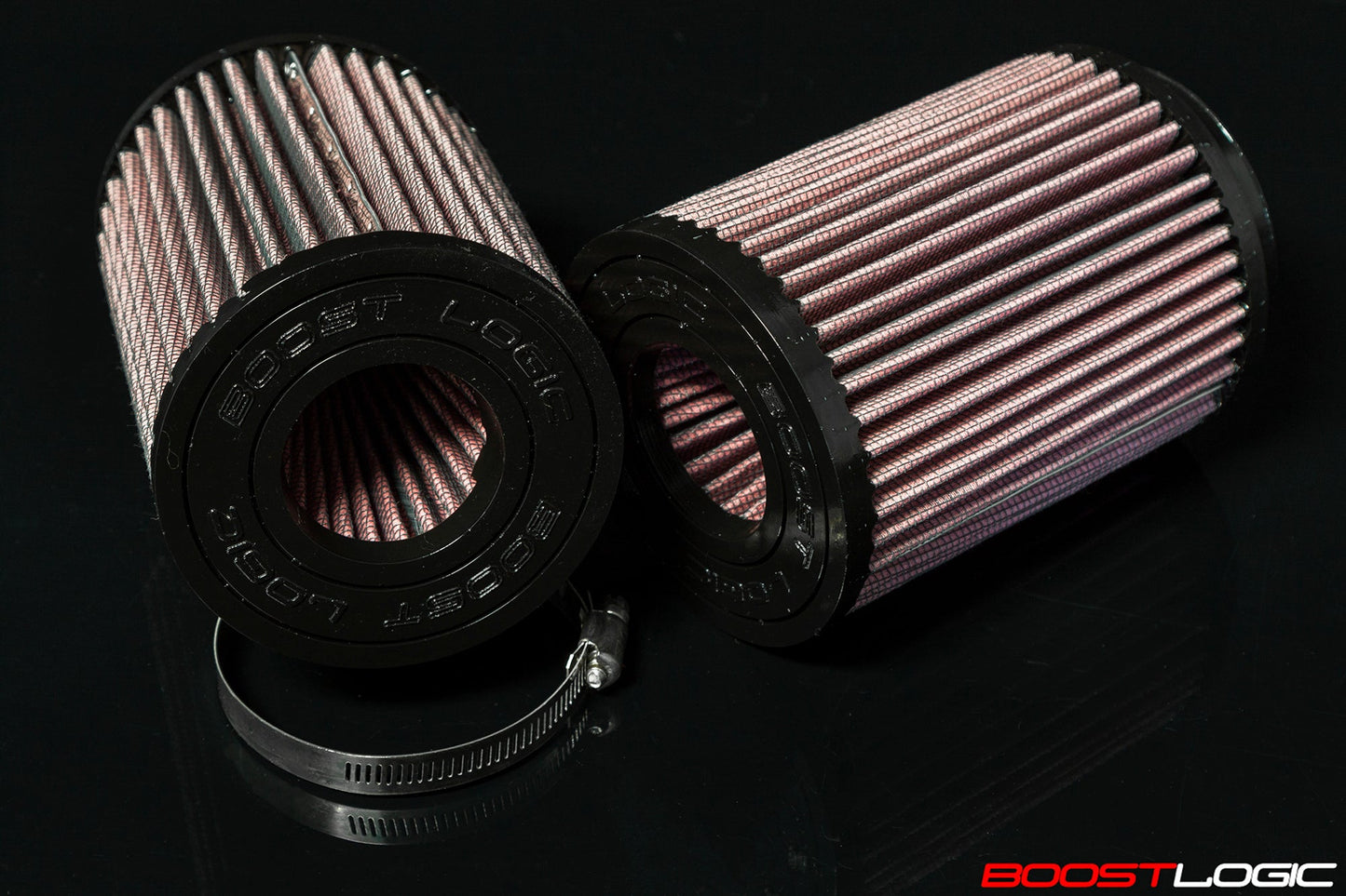 Boost Logic High Flow Air Filters with Dual Cone Inlet (Pair of 2 Filters)-C-Dub Tech