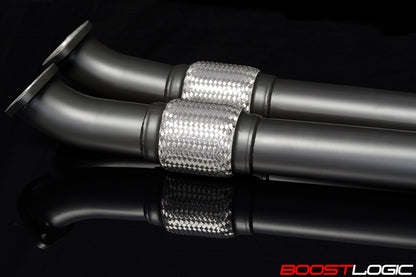Boost Logic Midpipe (Y-Pipe) Nissan R35 GTR 09+ (Coated)-C-Dub Tech