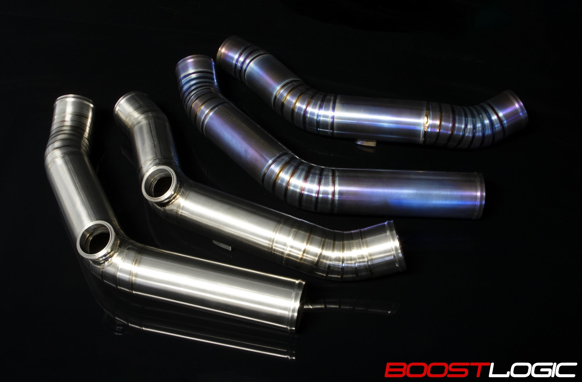 Boost Logic Titanium Upper Intercooler Pipes Nissan R35 GTR 09+-C-Dub Tech