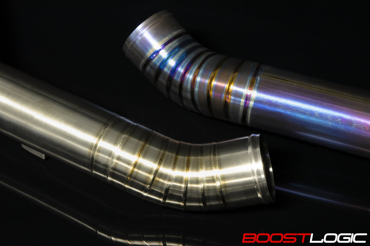 Boost Logic Titanium Upper Intercooler Pipes Nissan R35 GTR 09+-C-Dub Tech
