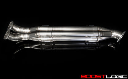 Boost Logic Formula Series Quadzilla Titanium Midpipe Nissan R35 GTR 09+-C-Dub Tech