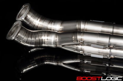 Boost Logic Formula Series Quadzilla Titanium Midpipe Nissan R35 GTR 09+-C-Dub Tech
