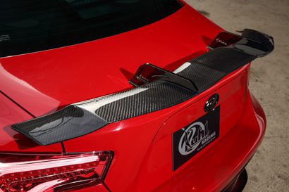 Kuhl Swan Neck Carbon GT Wing + BK Chrome Stays for 2011-20 Toyota 86/FR-S [ZN6]