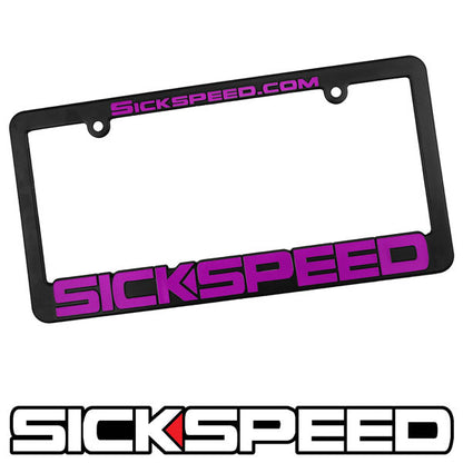 SICKSPEED LOGO LICENSE PLATE FRAME UNIVERSAL