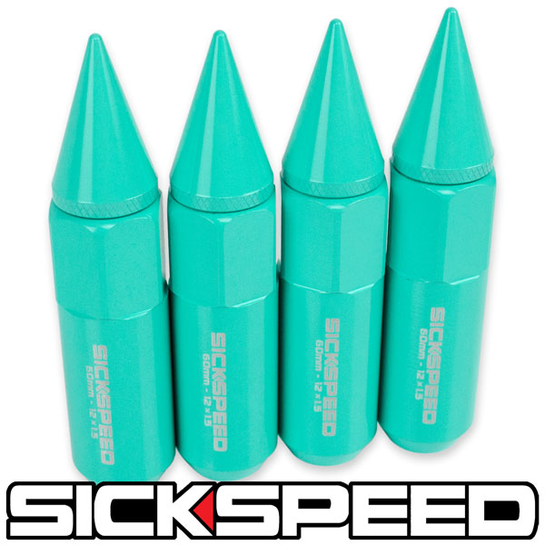 60MM ALUMINUM LUG NUTS 4PC 12X1.5-C-Dub Tech