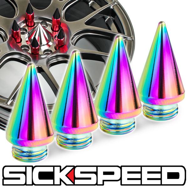 4PC SPIKED CAPS FOR SICKSPEED LUG NUTS ST1-C-Dub Tech