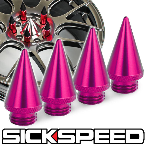 4PC SPIKED CAPS FOR SICKSPEED LUG NUTS ST1-C-Dub Tech