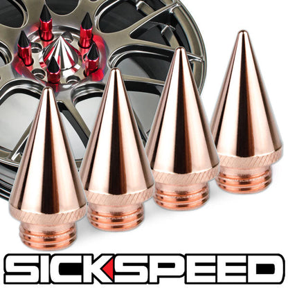 4PC SPIKED CAPS FOR SICKSPEED LUG NUTS ST1-C-Dub Tech