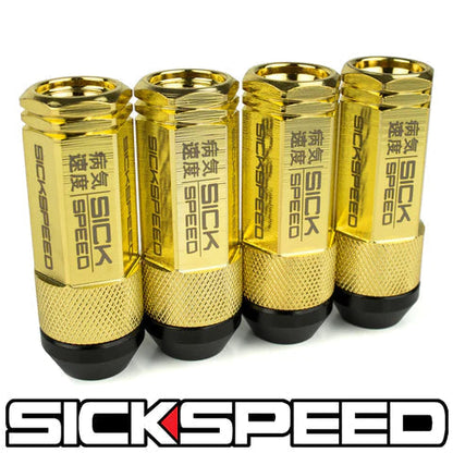 3PC STEEL LUG NUTS 4PC 14X2.0