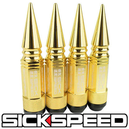 3PC STEEL LUG NUTS 4PC 1/2X20