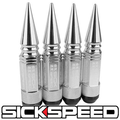 3PC STEEL LUG NUTS 4PC 12X1.5