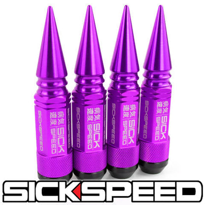 3PC STEEL LUG NUTS 4PC 3/8X24