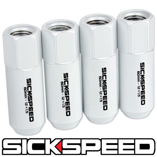 60MM ALUMINUM LUG NUTS 4PC 1/2x20-C-Dub Tech