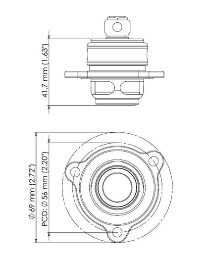 Turbosmart Kompact Shortie Plumb Back - Ford Fiesta 1.6L EcoBoost