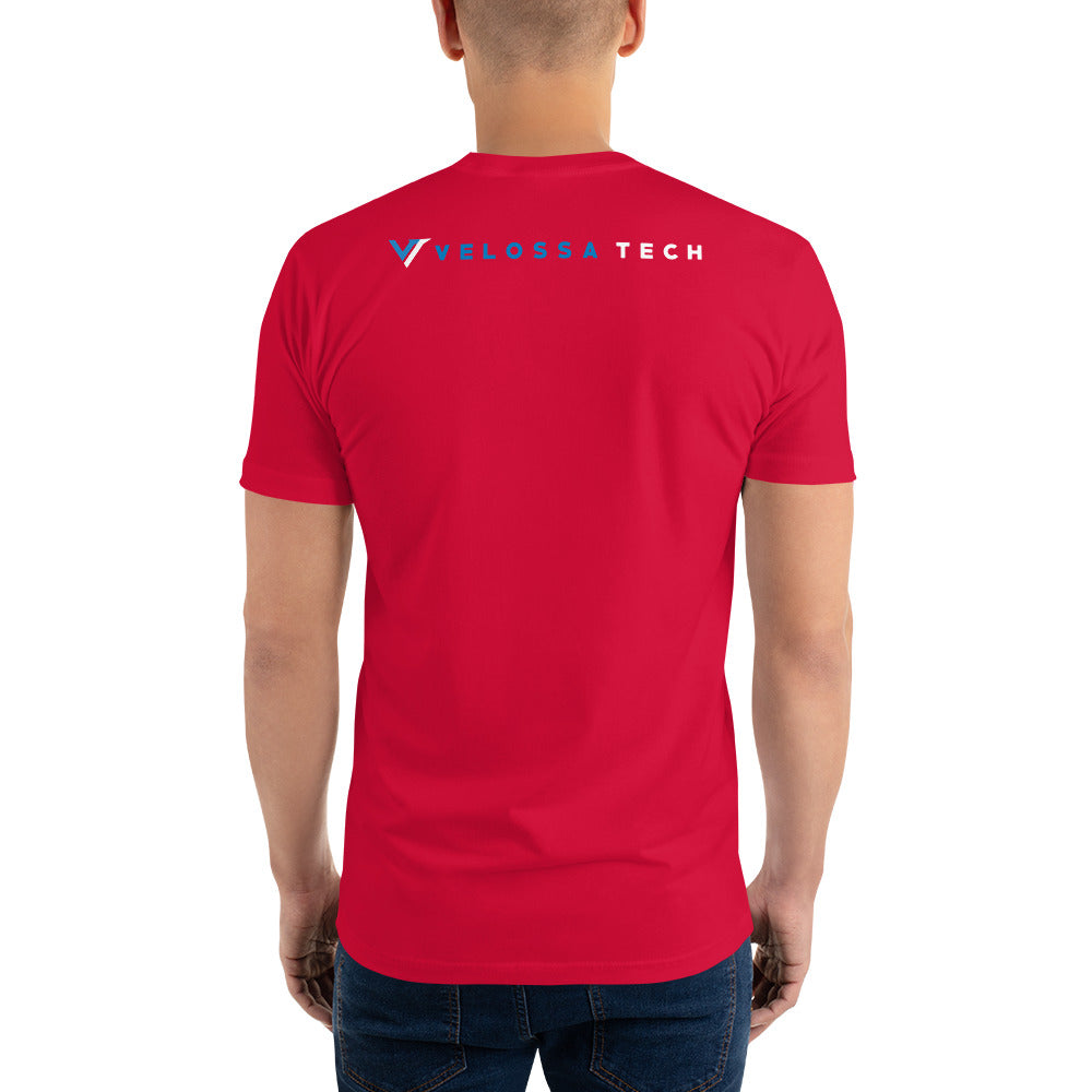 Velossa Tech White Logo Short-Sleeve Shirt