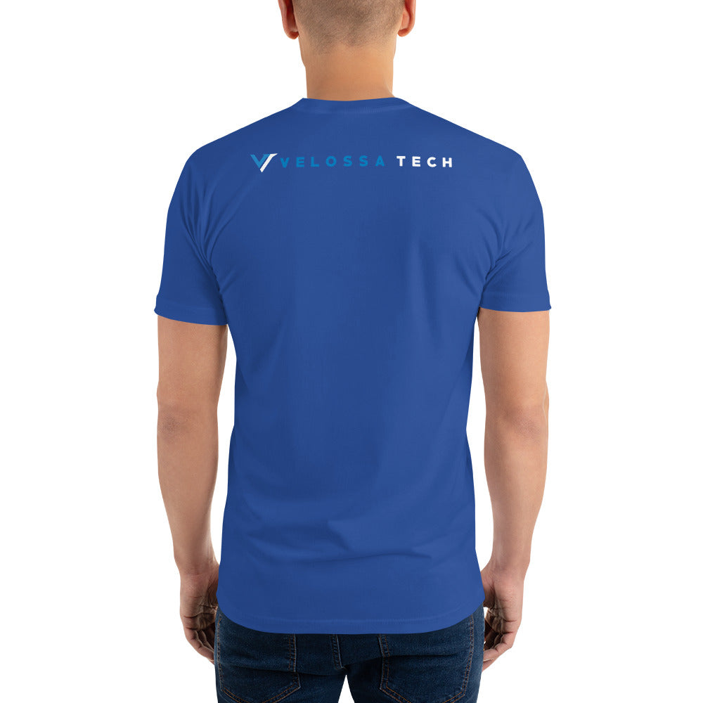 Velossa Tech White Logo Short-Sleeve Shirt