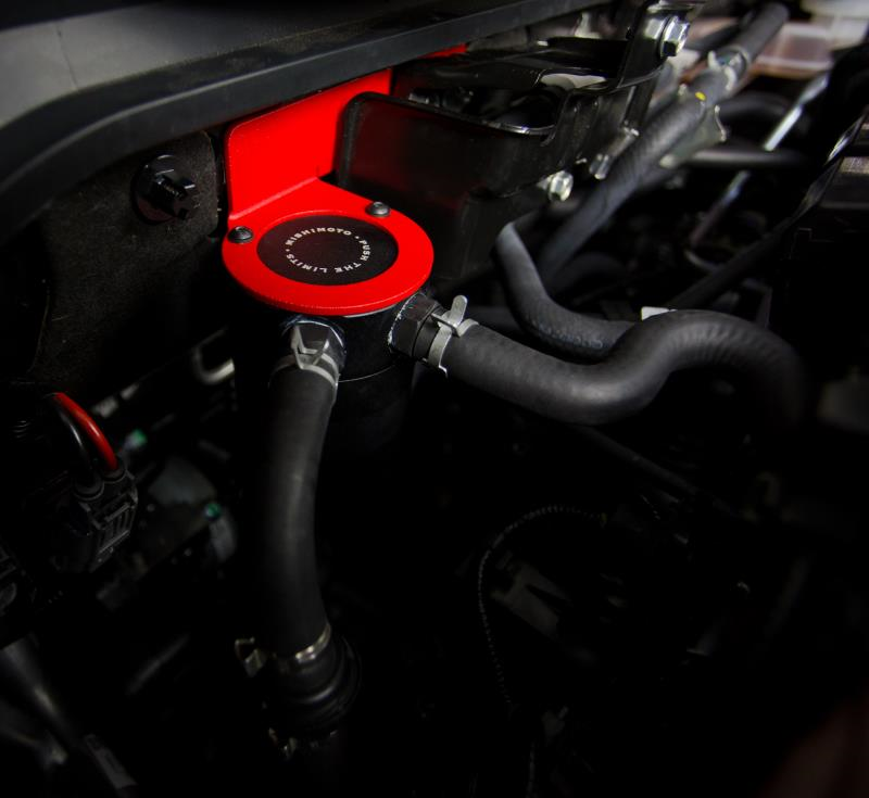 Mishimoto Baffled Oil Catch Can - PCV Side | 2017+ Honda Civic Type R (MMBCC-CTR-17PBE2)