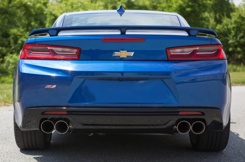 Mishimoto Quad-Tip Pro Axle-Back | 2016+ Chevrolet Camaro SS (MMEXH-CAM8-16AQTP)