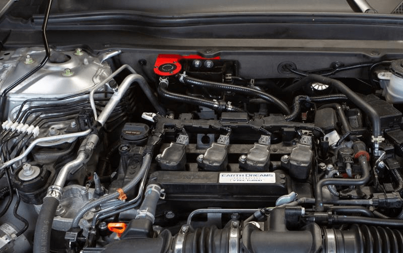 Mishimoto Baffled Oil Catch Can, PCV Side | 2018-2019 Honda Accord 1.5T (MMBCC-ACRD15-18PBE)