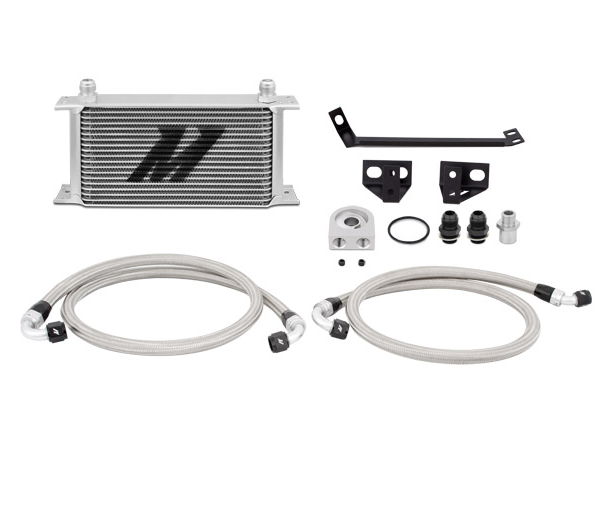 Mishimoto Non-Thermostatic Oil Cooler Kit - Silver | 2015+ Ford Mustang Ecoboost (MMOC-MUS4-15SL)