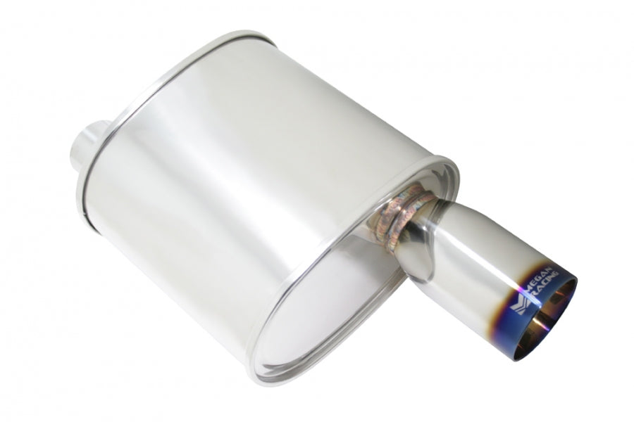Universal Exhaust F-RT Burnt Tip Muffler - MR-MU-FRT-VO - MR-MU-FRT-VO