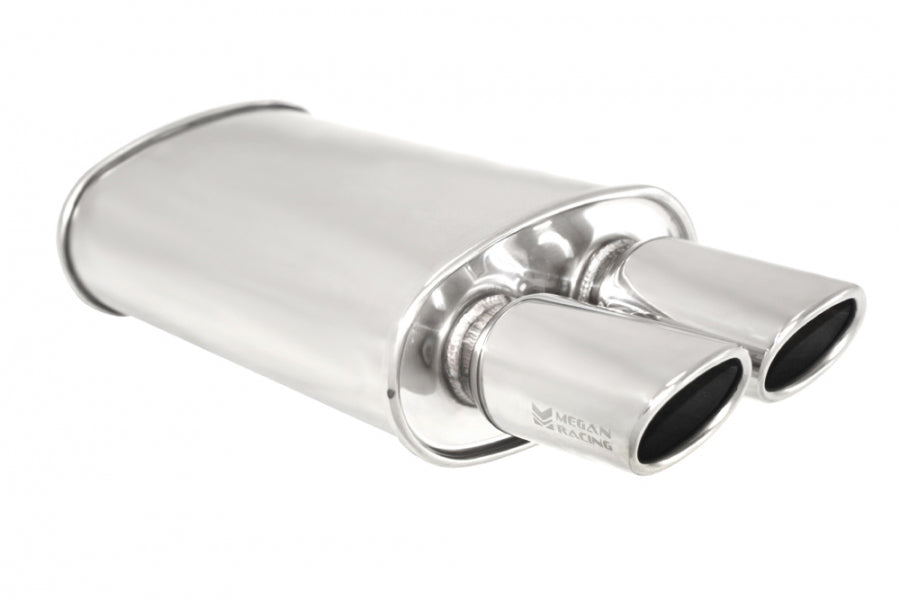 Universal Exhaust O-VA Muffler (Dual Oval Tips) - MR-MU-OVA - MR-MU-OVA