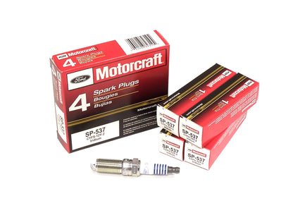 Motorcraft SP-537 CYFS12Y2 Iridium Spark Plugs 4 Pack - Ford Focus ST 2013-2018/Ford Mustang 2015-2018 2.3L Ecoboost