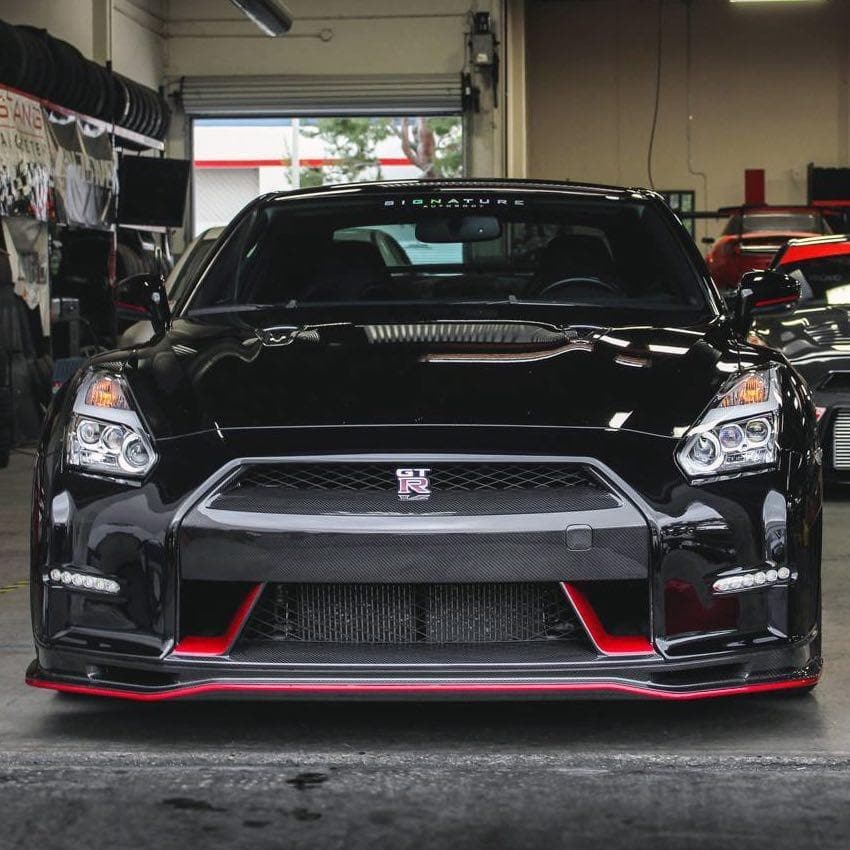 N-Tune FRP Carbon Front Bumper - 09-16 Nissan GT-R R35