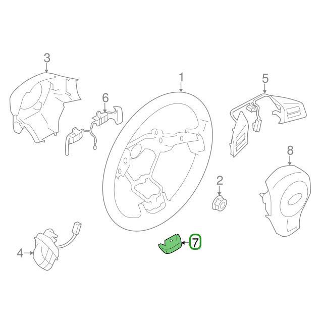 Subaru OEM Matte Gunmetal Steering Cover | 2015-2019 Subaru WRX/STI (34342VA030)