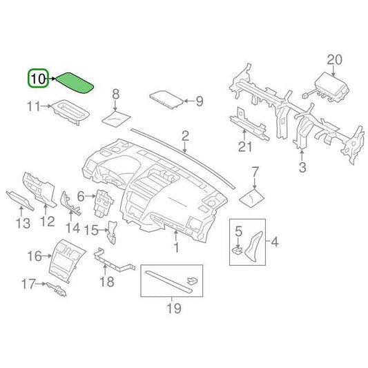 Subaru OEM Panel-Display - Upper | 2018-2019 Subaru WRX/STI (66067VA020)