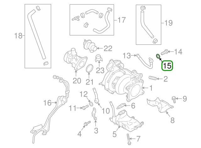 Subaru OEM Oil Feed to Head Copper Washer | Multiple Fitments (803912040)