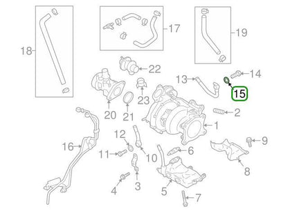 Subaru OEM Oil Feed to Head Copper Washer | Multiple Fitments (803912040)