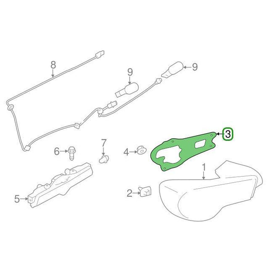 Subaru OEM Tail Light Gasket - Driver Side | 2017-2021 Subaru BRZ / Toyota 86 (84940CA090)