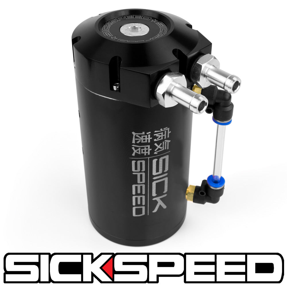 SICKSPEED OIL CATCH CAN W/BAFFLED ENGINE UNIVERSAL