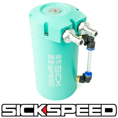 SICKSPEED OIL CATCH CAN W/BAFFLED ENGINE UNIVERSAL