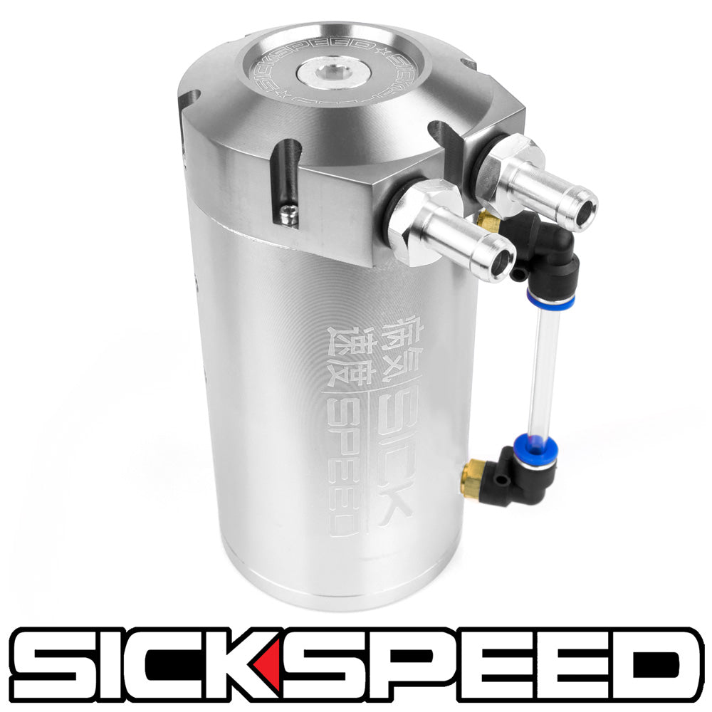 SICKSPEED OIL CATCH CAN W/BAFFLED ENGINE UNIVERSAL