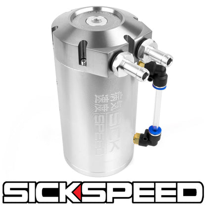 SICKSPEED OIL CATCH CAN W/BAFFLED ENGINE UNIVERSAL