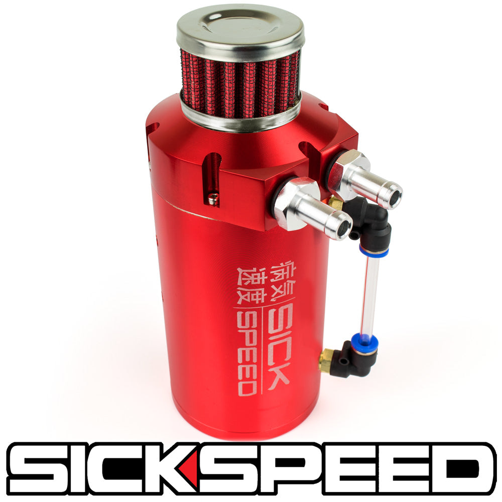 SICKSPEED OIL CATCH CAN W/BAFFLED ENGINE UNIVERSAL