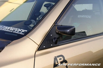 APR Performance Formula 3 Carbon Fiber Mirror/Black - CB-310002B-C-Dub Tech