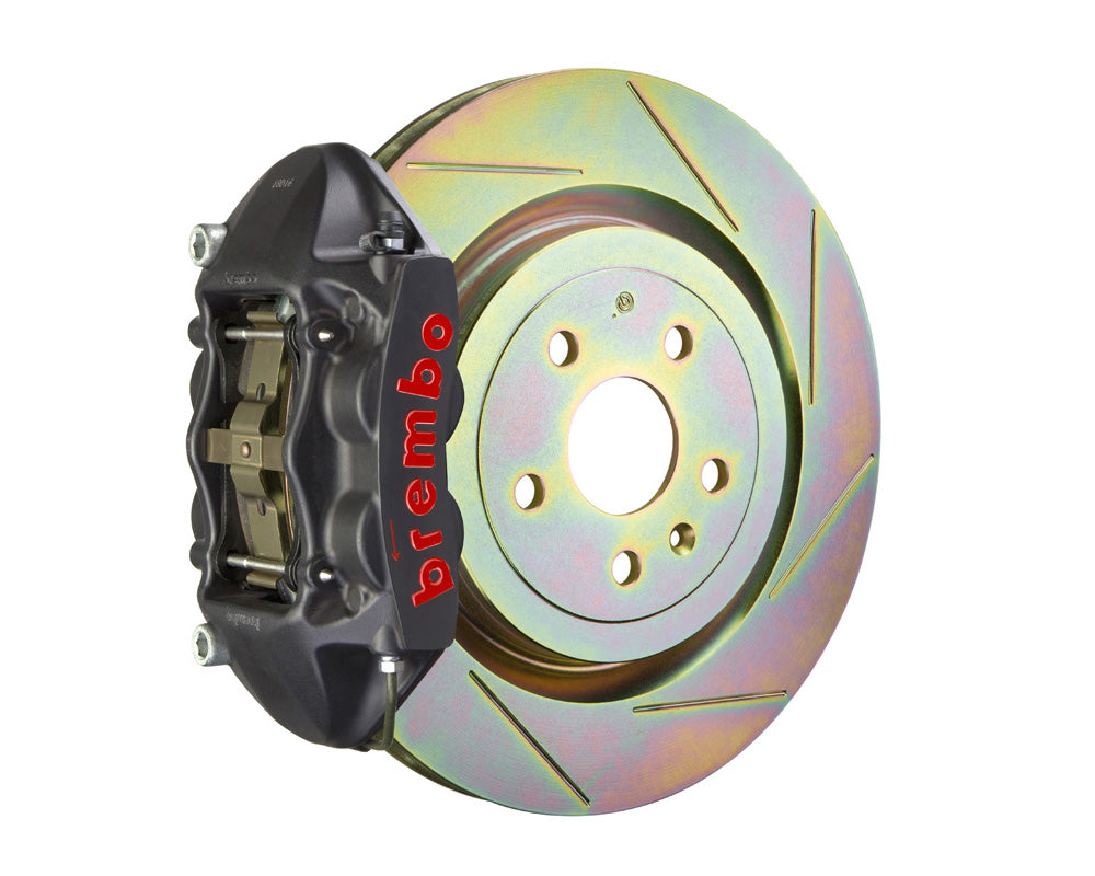 Brembo GT-S 336x28 1-Piece 4 Piston Hard Anodized Slotted Front Big Brake Kit