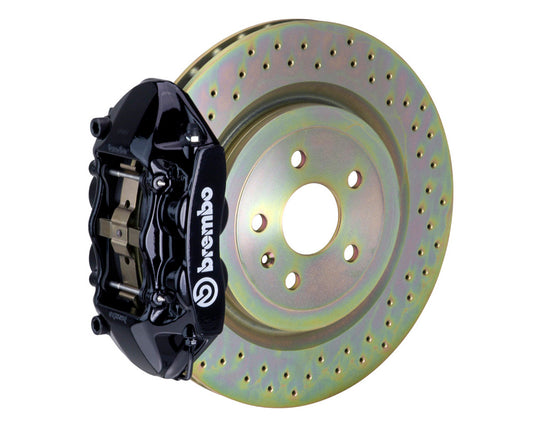 Brembo GT 336x28 1-Piece 4 Piston Black Drilled Front Big Brake Kit