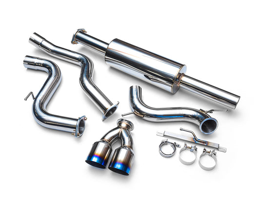 Agency Power Stainless Steel Catback Exhaust with Dual Titanium Tips Ford Focus ST 13-19-C-Dub Tech