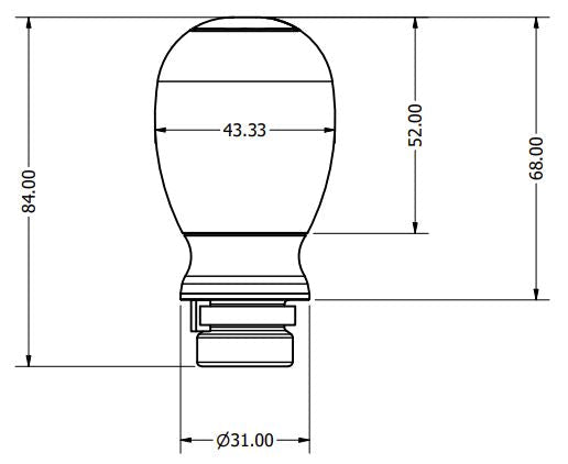 PRL Motorsports Adjustable Shift Knob (Requires Collar - Knob Only)