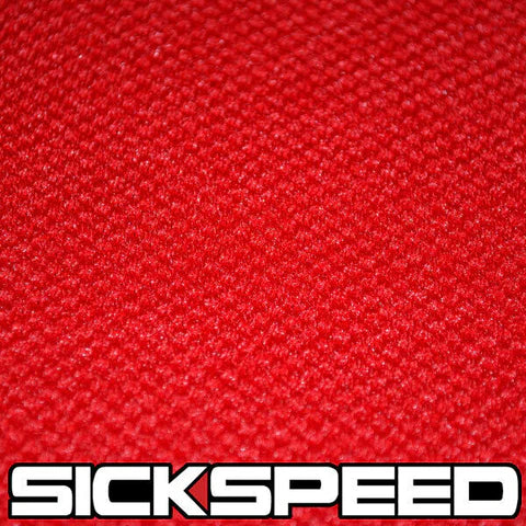 RED JERSEY PINEAPPLE SEAT CLOTH FOR RECARO/BRIDE/SPARCO FABRIC RACE SEATS