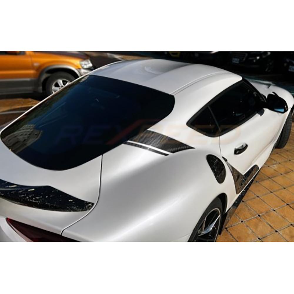 Rexpeed Carbon Fiber C-Pillar Decal | 2020-2021 Toyota Supra (TS51/M)