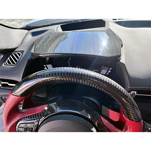 Rexpeed Carbon Fiber Cluster Cover | 2020-2021 Toyota Supra (TS62/M)